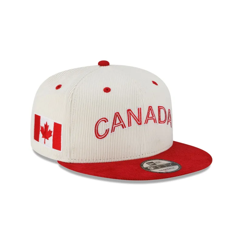 Canada 2026 World Baseball Classic Corduroy 9FIFTY Snapback Hat sold by New Era