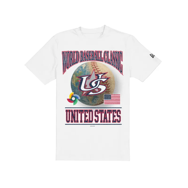 USA 2026 World Baseball Classic White T-Shirt sold by New Era
