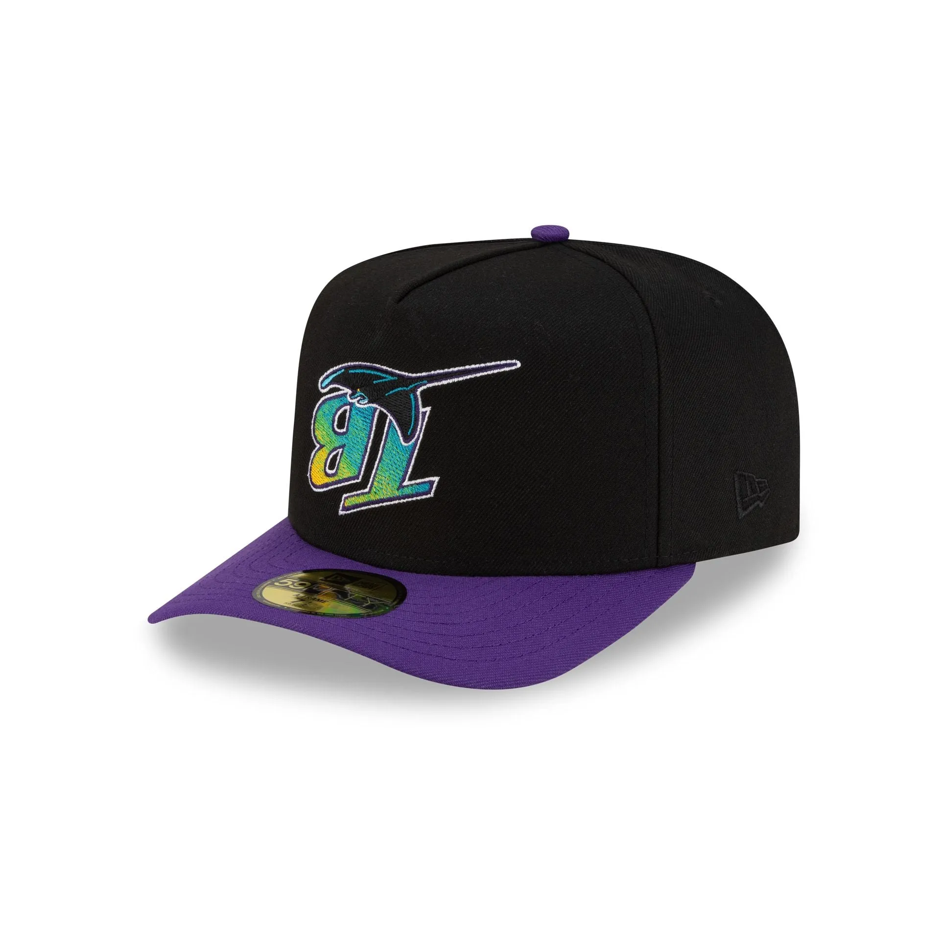 Just Caps Upside Down Logo Tampa Bay Rays 59FIFTY A-Frame Fitted Hat sold by New Era product image thumbnail 3