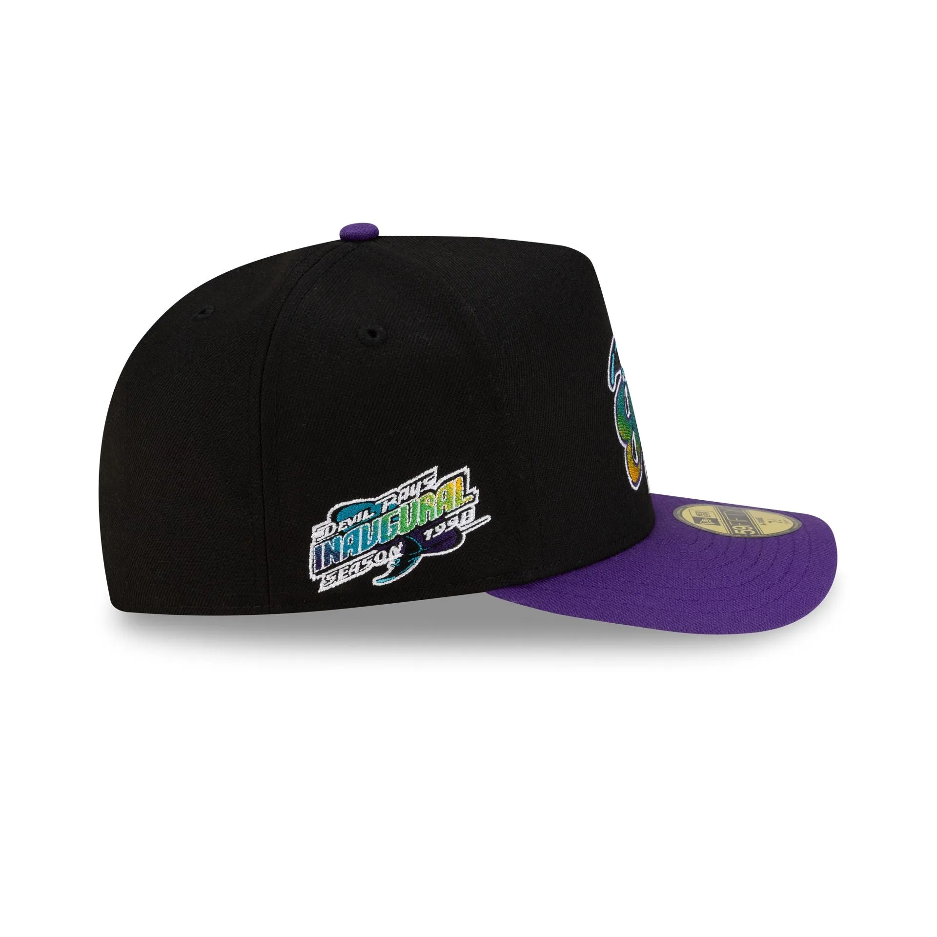 Just Caps Upside Down Logo Tampa Bay Rays 59FIFTY A-Frame Fitted Hat sold by New Era product image thumbnail 5