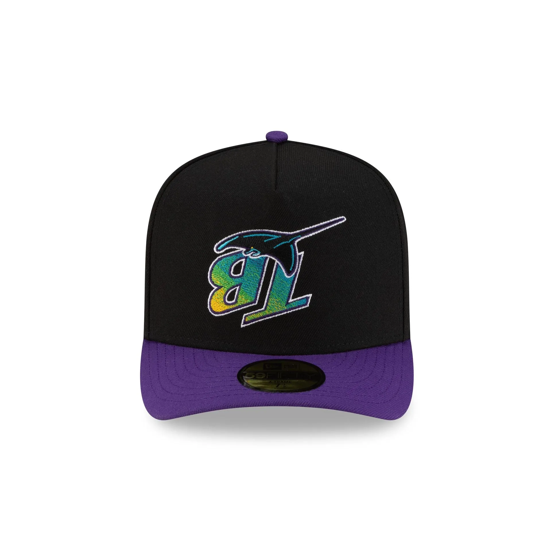 Just Caps Upside Down Logo Tampa Bay Rays 59FIFTY A-Frame Fitted Hat sold by New Era product image thumbnail 2