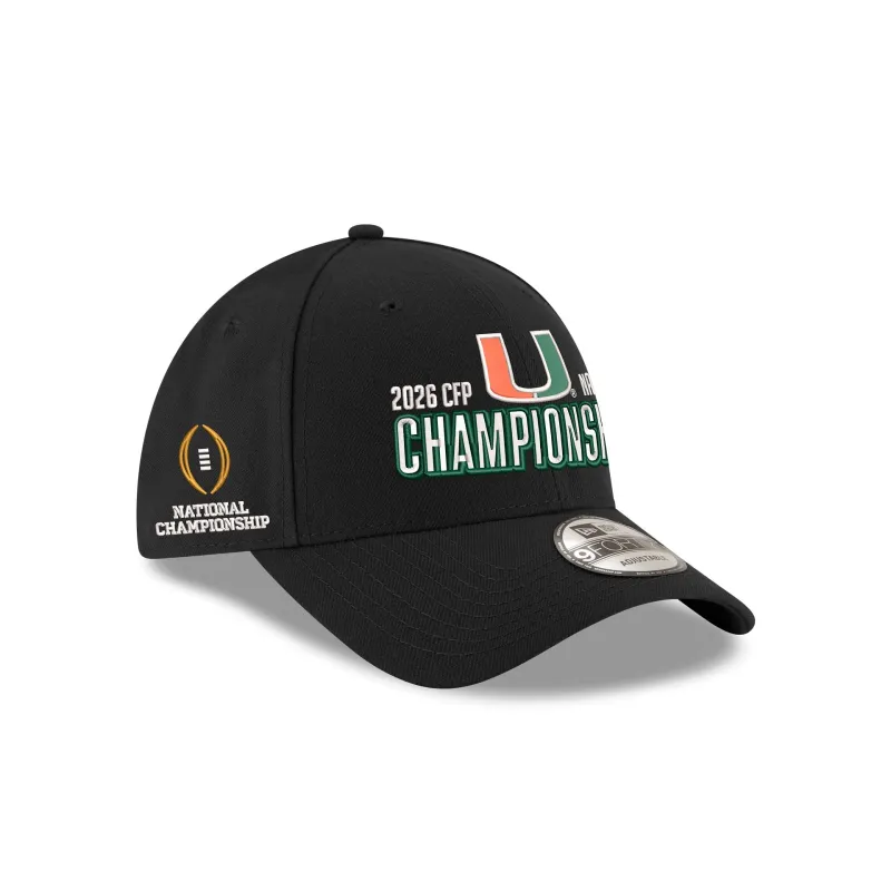 Miami Hurricanes 2026 College Football Championship Participation 9FORTY Adjustable Hat made by New Era