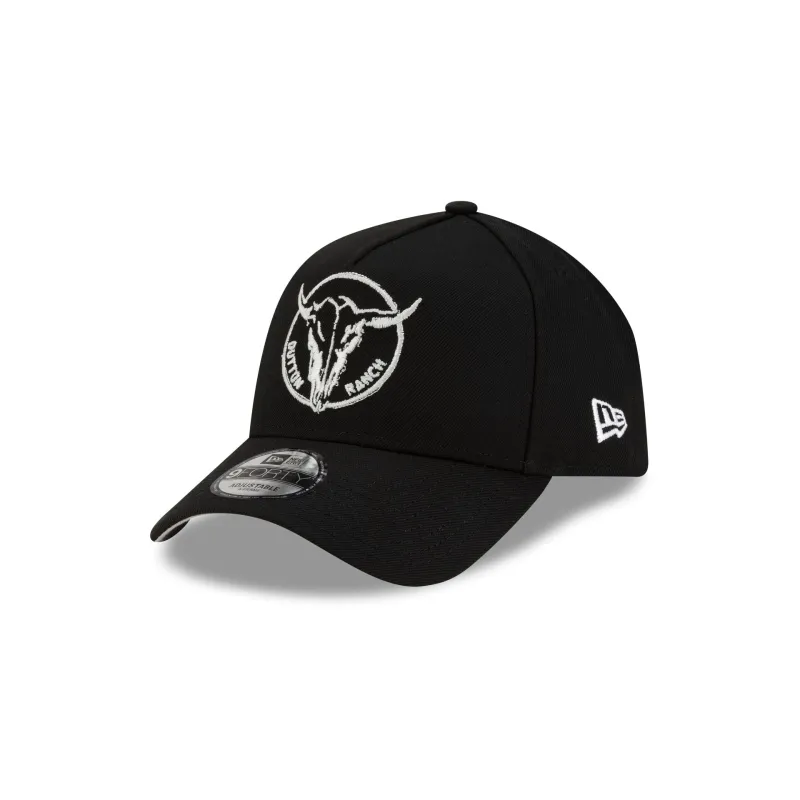 Yellowstone Bull Skull Black 9FORTY A-Frame Snapback Hat sold by New Era
