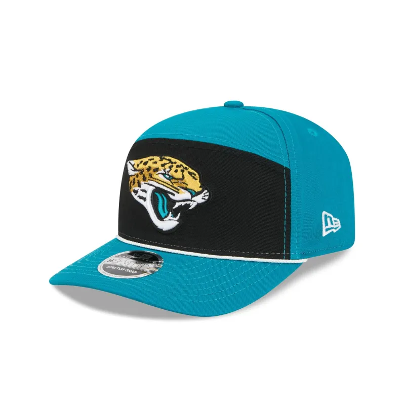 Jacksonville Jaguars Split Panel 9SEVENTY Stretch-Snap Hat sold by New Era