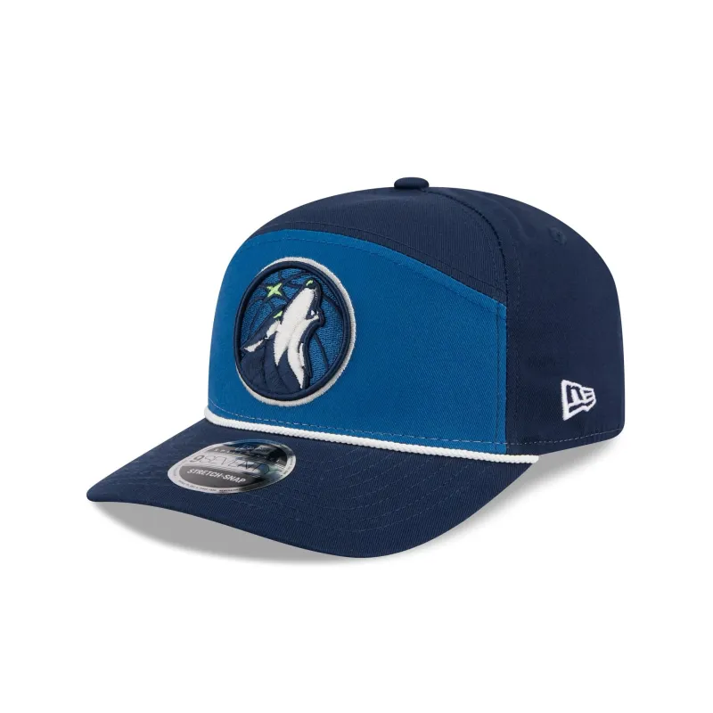 Minnesota Timberwolves Split Panel 9SEVENTY Stretch-Snap Hat sold by New Era