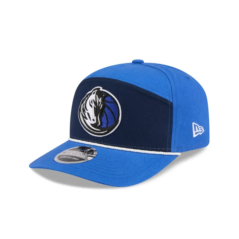 Dallas Mavericks Split Panel 9SEVENTY Stretch-Snap Hat sold by New Era