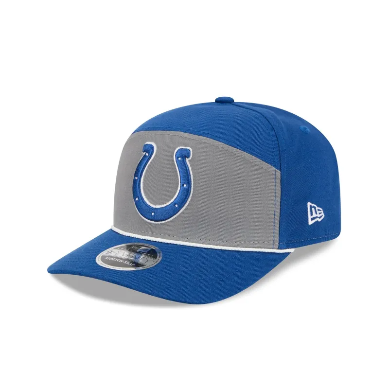 Indianapolis Colts Split Panel 9SEVENTY Stretch-Snap Hat sold by New Era