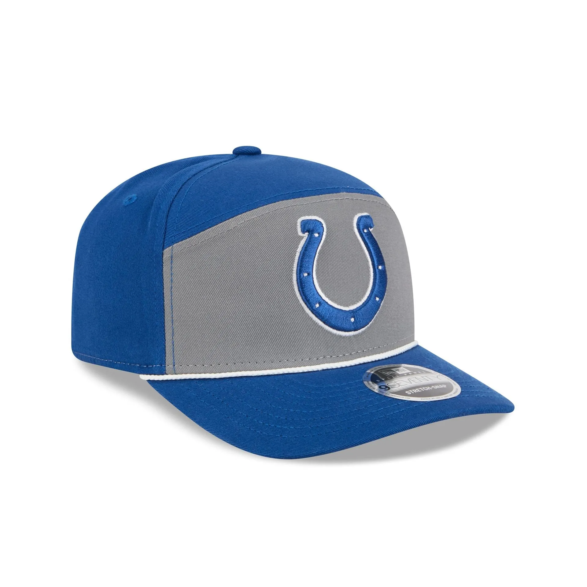 Indianapolis Colts Split Panel 9SEVENTY Stretch-Snap Hat sold by New Era product image thumbnail 3