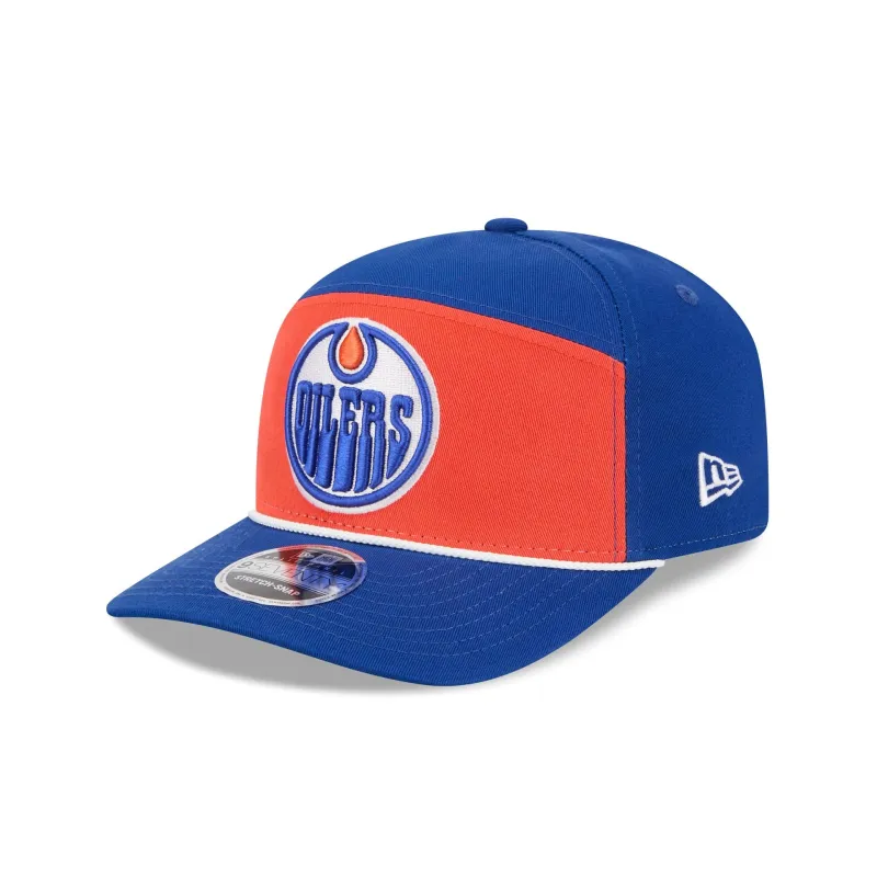 Edmonton Oilers Split Panel 9SEVENTY Stretch-Snap Hat sold by New Era