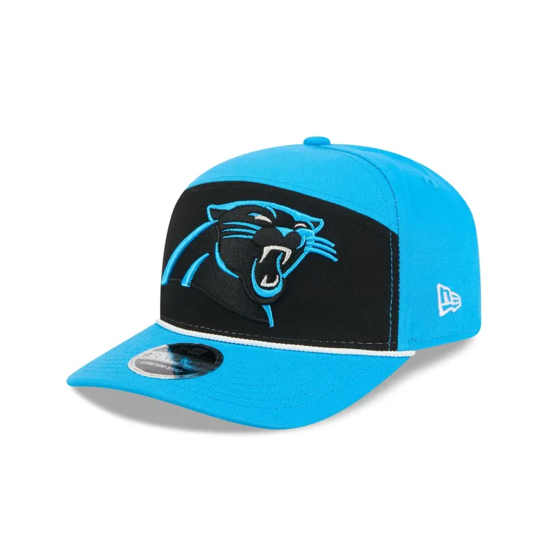 Carolina Panthers Split Panel 9SEVENTY Stretch-Snap Hat sold by New Era
