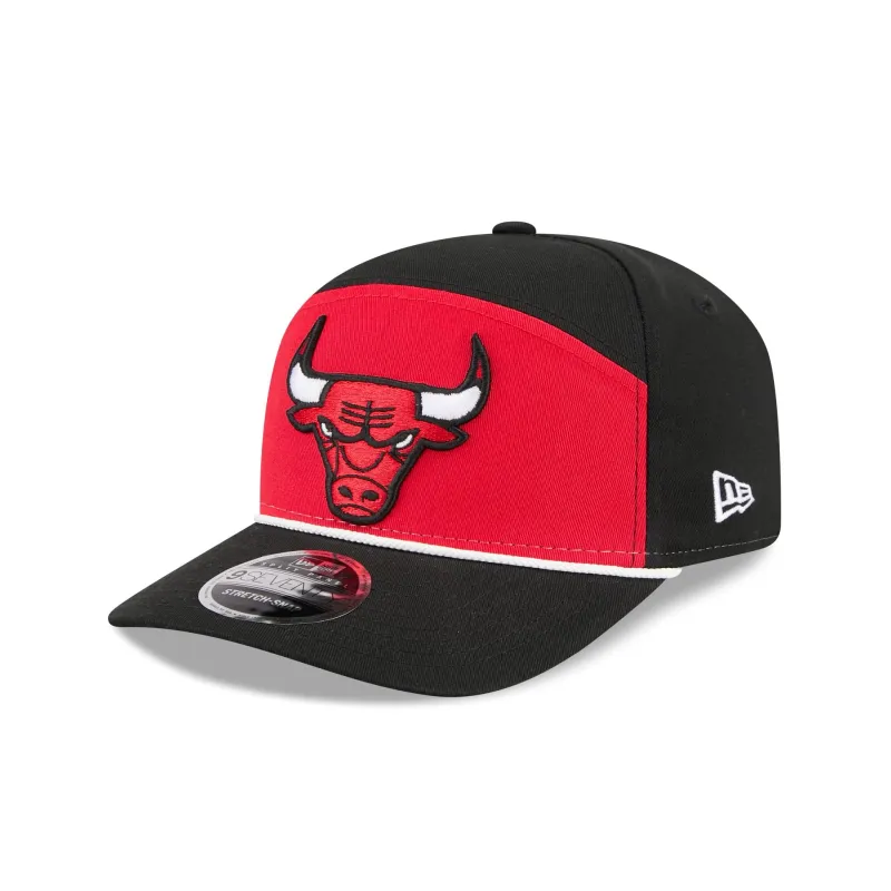 Chicago Bulls Split Panel 9SEVENTY Stretch-Snap Hat sold by New Era