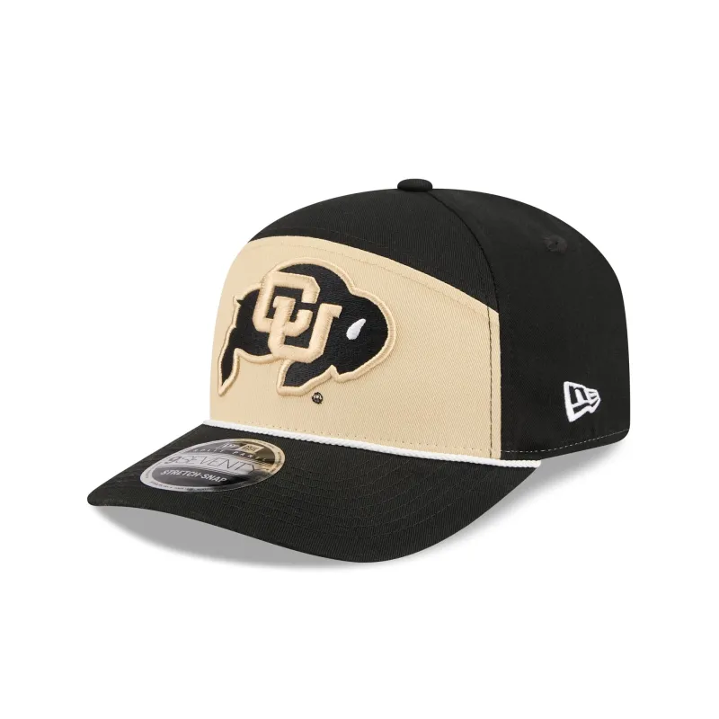 Colorado Buffaloes Split Panel 9SEVENTY Stretch-Snap Hat sold by New Era