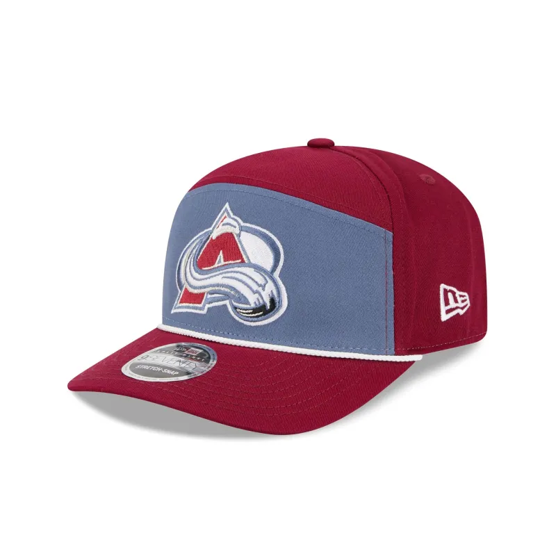 Colorado Avalanche Split Panel 9SEVENTY Stretch-Snap Hat sold by New Era