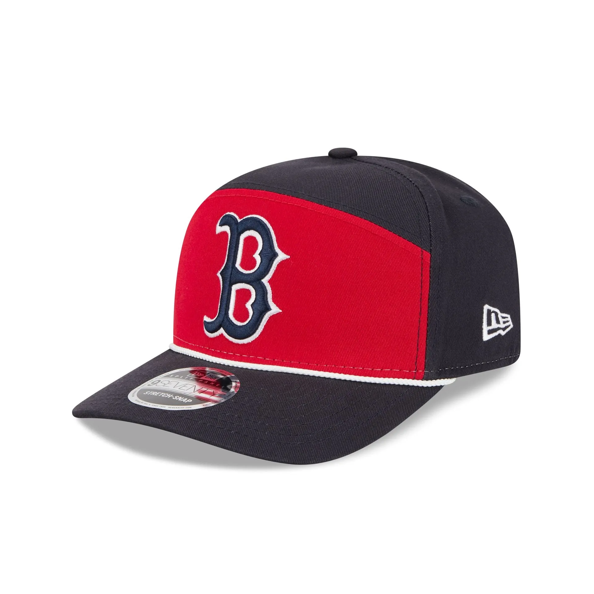 Boston Red Sox Split Panel 9SEVENTY Stretch-Snap Hat sold by New Era