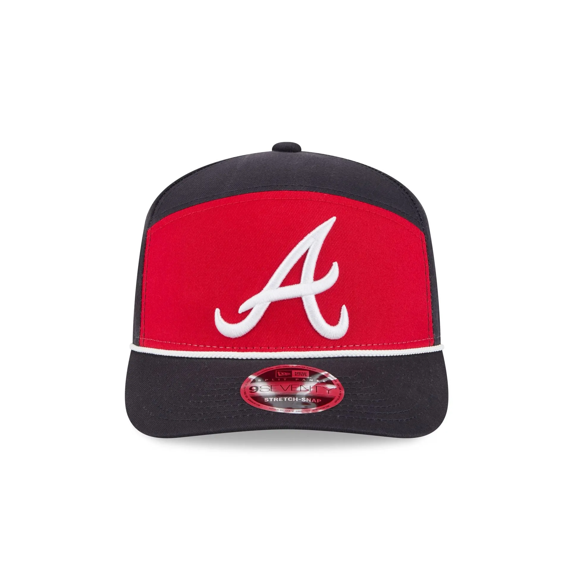 Atlanta Braves Split Panel 9SEVENTY Stretch-Snap Hat sold by New Era product image thumbnail 2