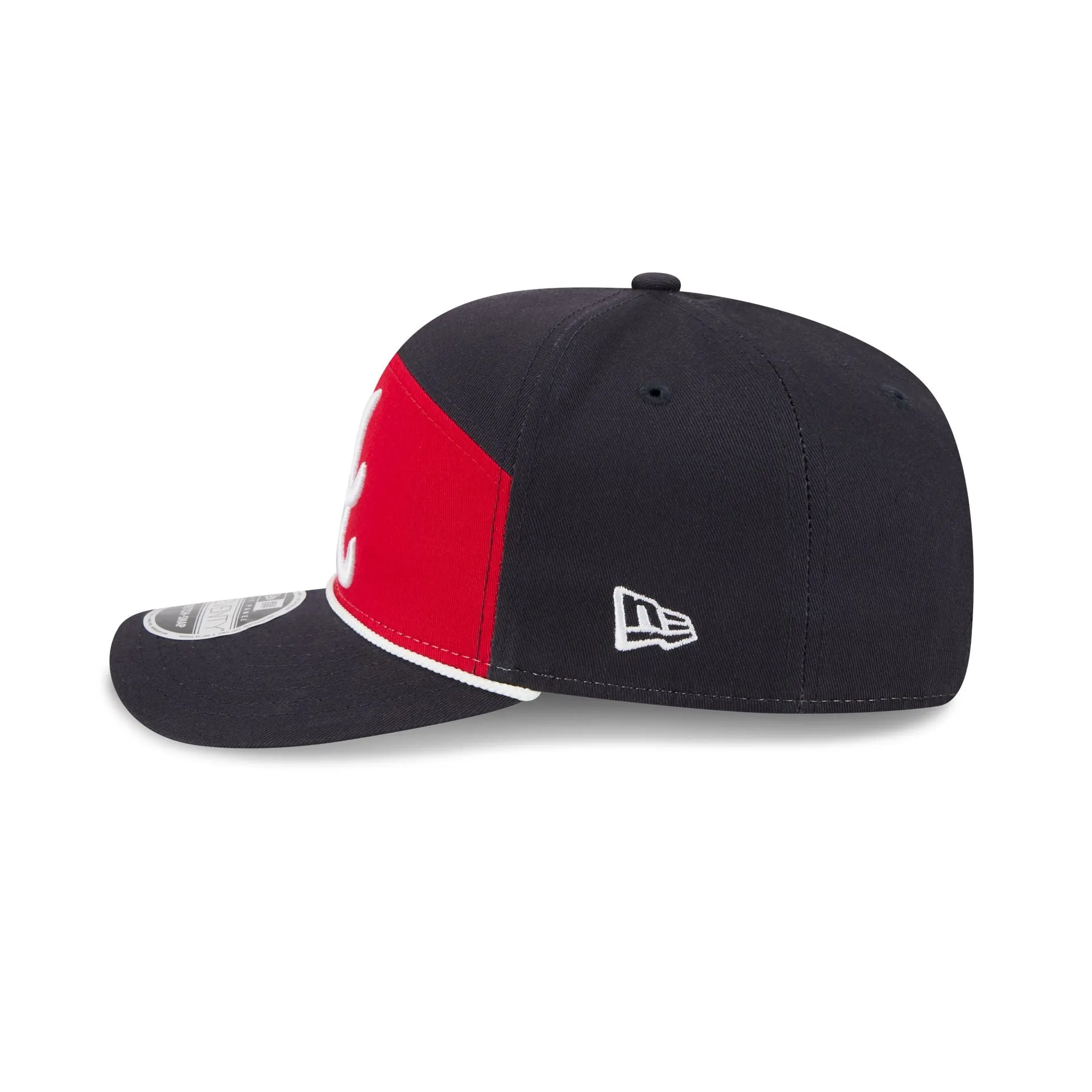 Atlanta Braves Split Panel 9SEVENTY Stretch-Snap Hat sold by New Era product image thumbnail 4