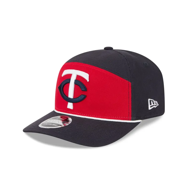 Minnesota Twins Split Panel 9SEVENTY Stretch-Snap Hat sold by New Era