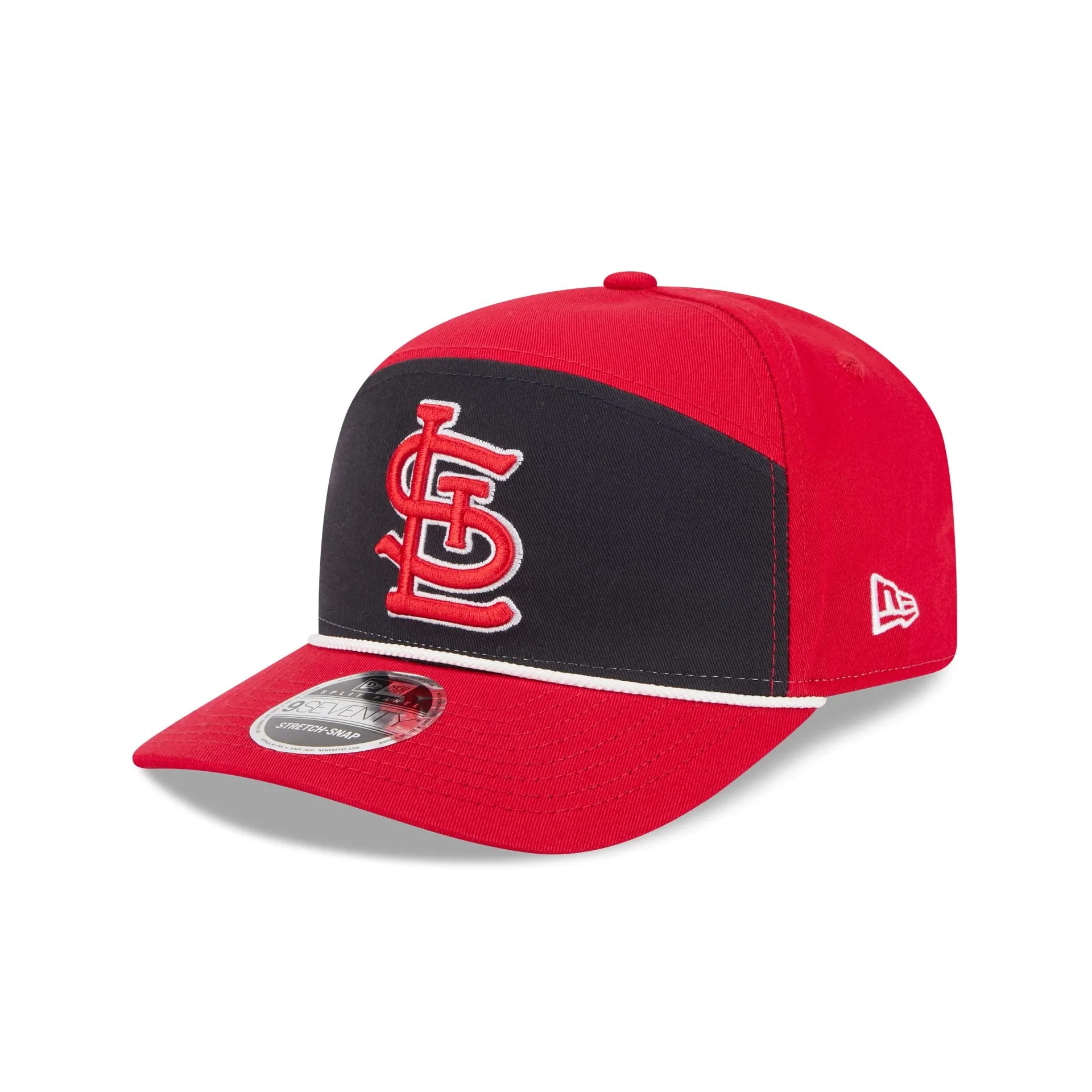 St. Louis Cardinals Split Panel 9SEVENTY Stretch-Snap Hat sold by New Era