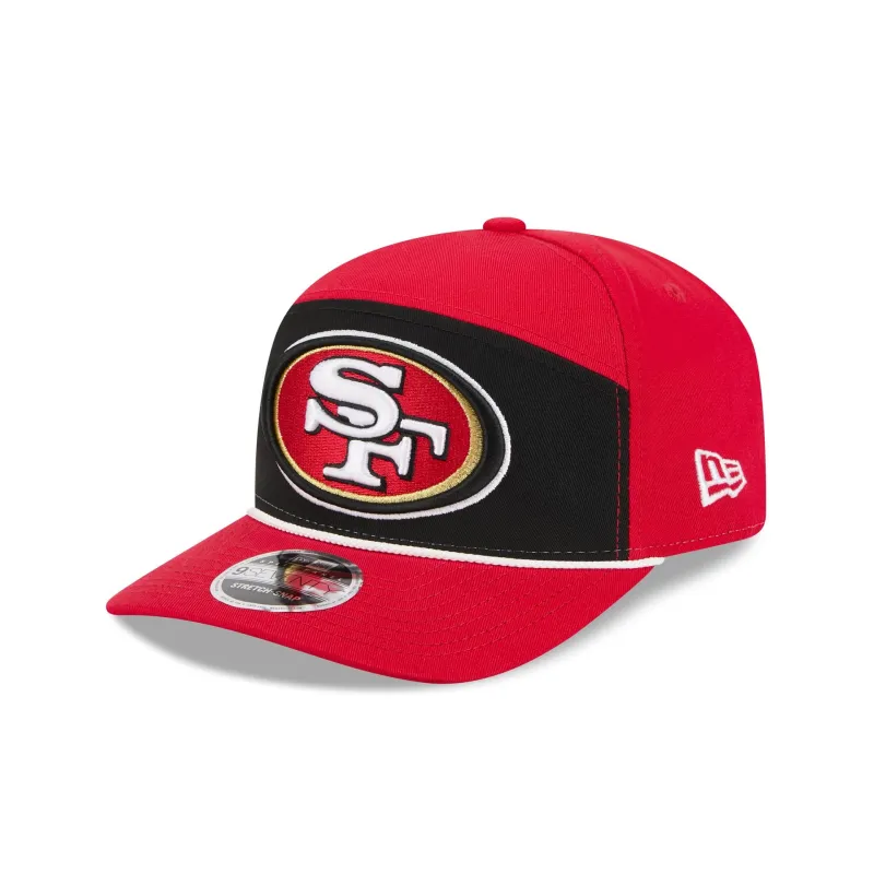San Francisco 49ers Split Panel 9SEVENTY Stretch-Snap Hat sold by New Era
