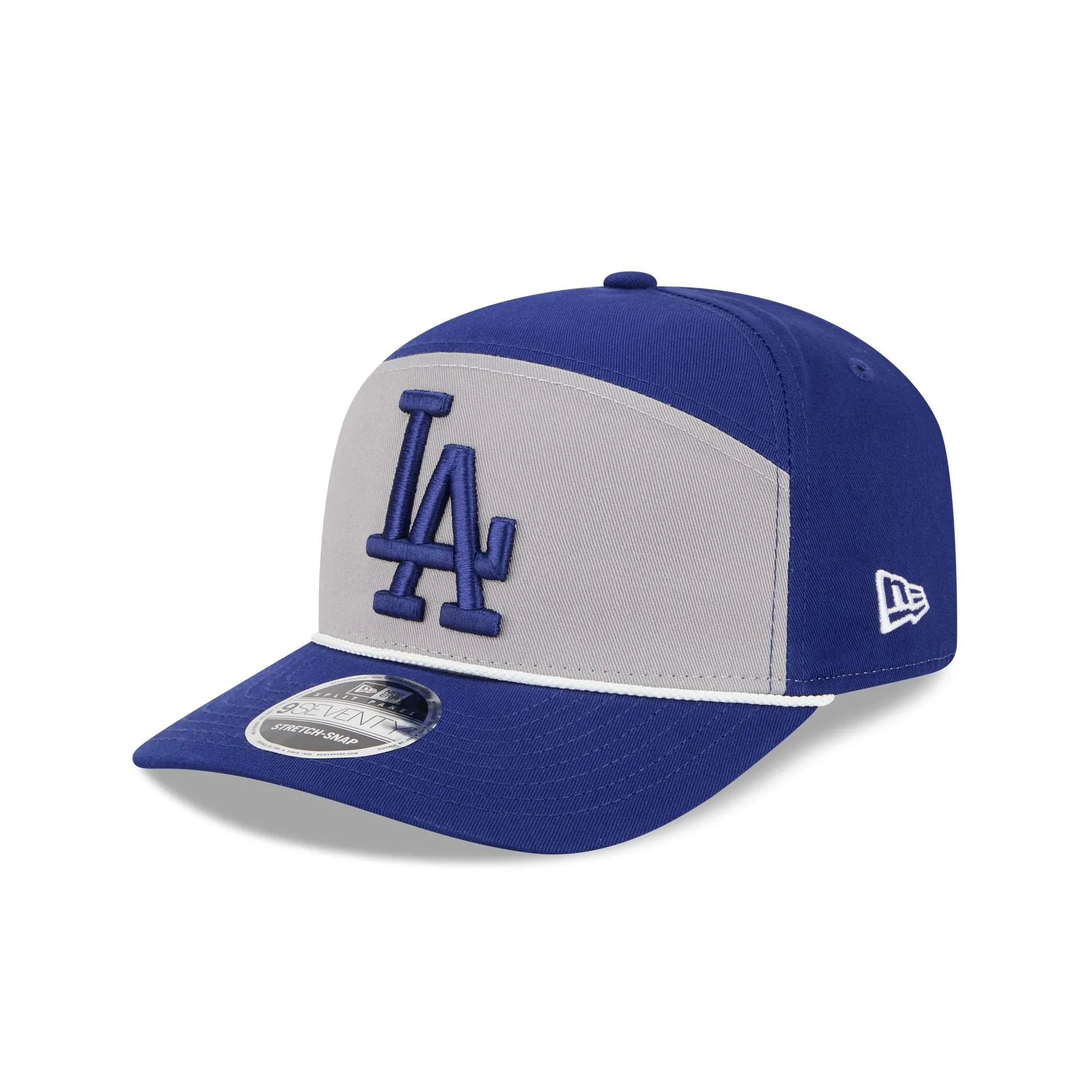Los Angeles Dodgers Split Panel 9SEVENTY Stretch-Snap Hat sold by New Era