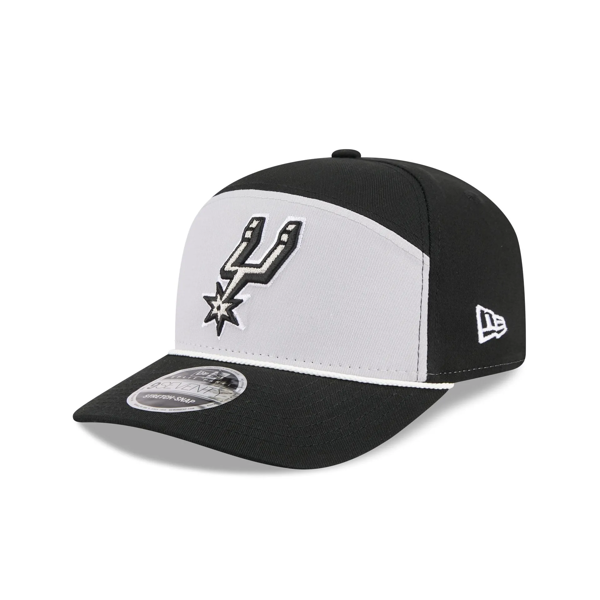 San Antonio Spurs Split Panel 9SEVENTY Stretch-Snap Hat sold by New Era