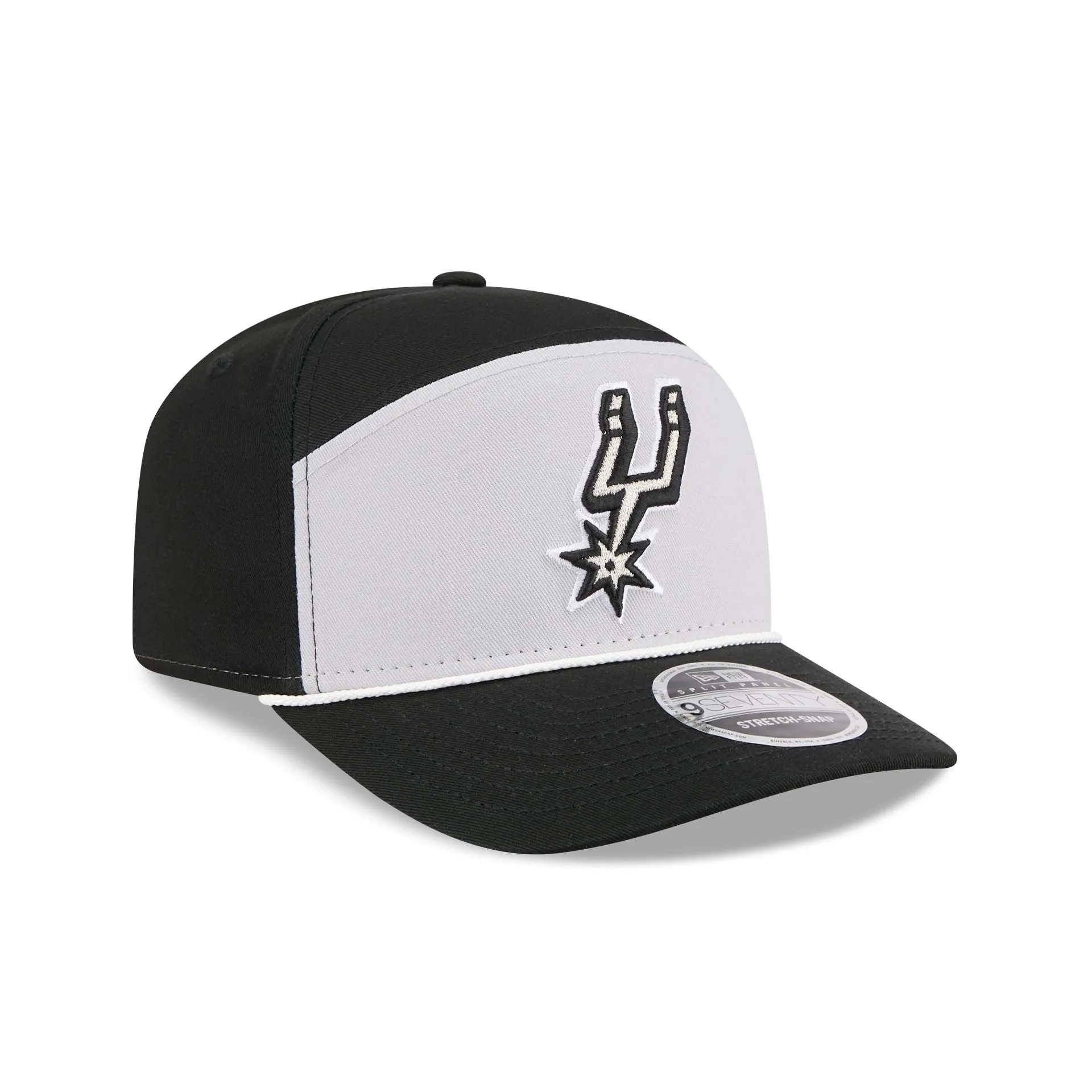 San Antonio Spurs Split Panel 9SEVENTY Stretch-Snap Hat sold by New Era product image thumbnail 3
