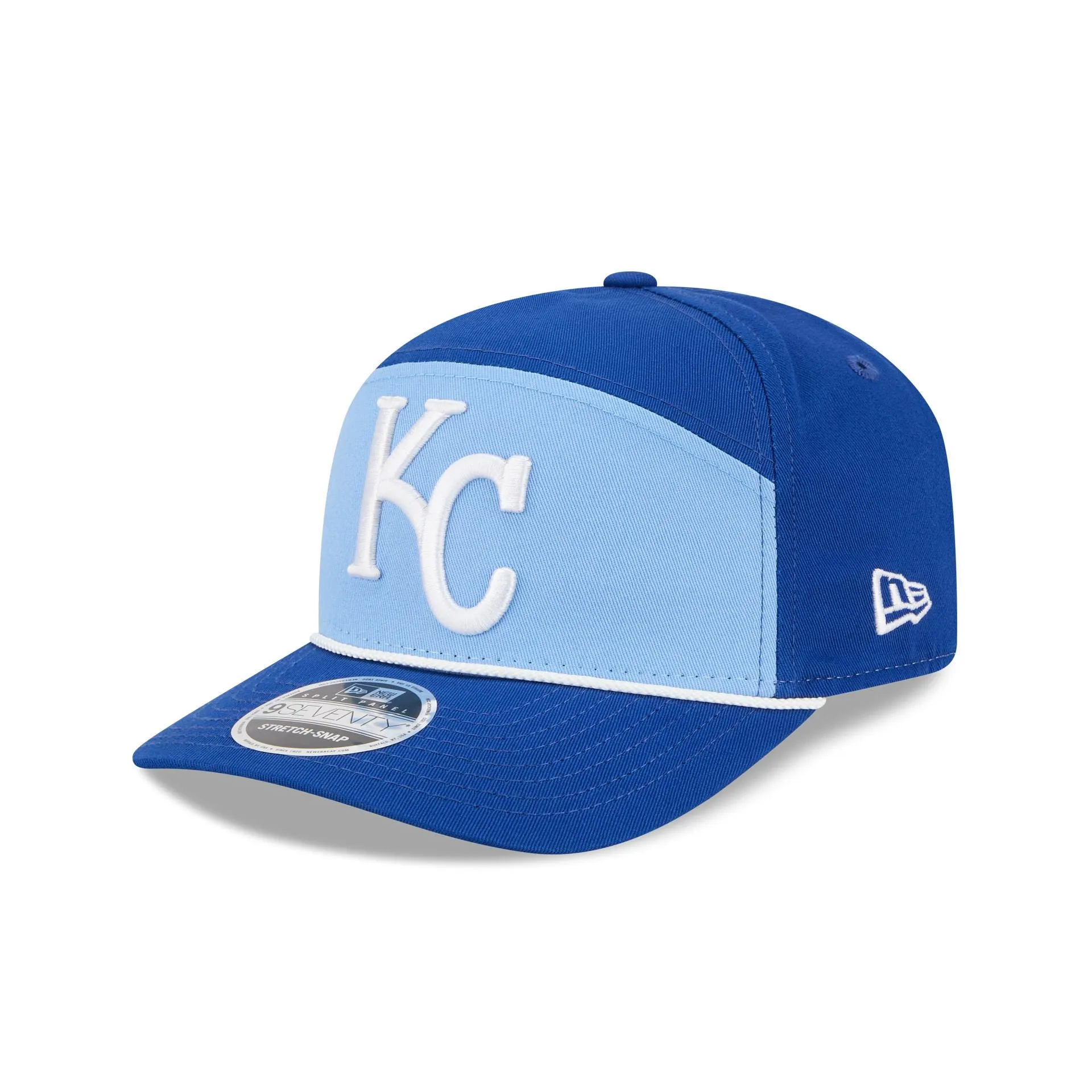 Kansas City Royals Split Panel 9SEVENTY Stretch-Snap Hat sold by New Era