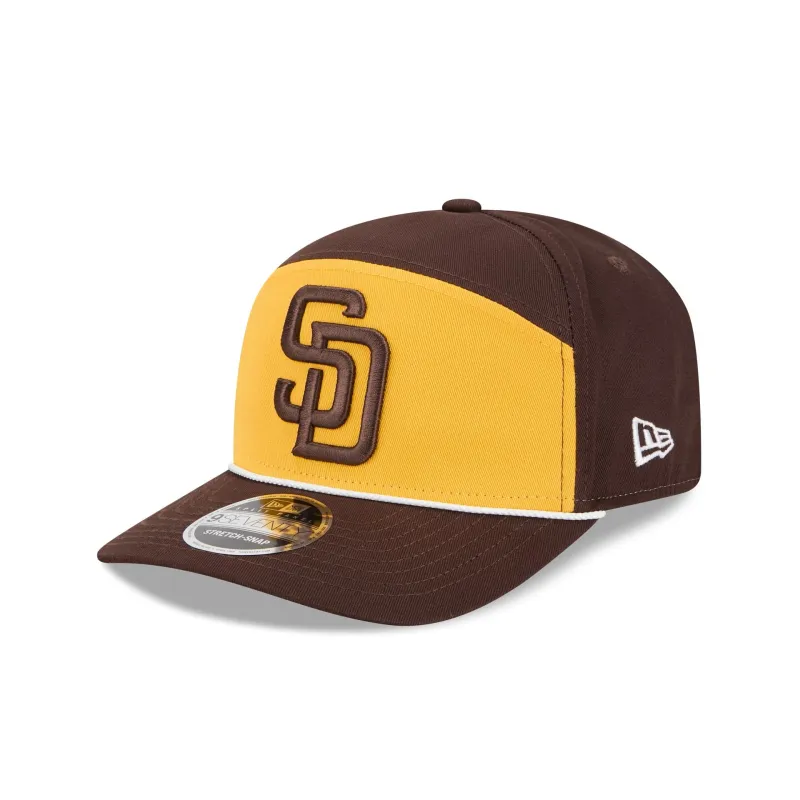 San Diego Padres Split Panel 9SEVENTY Stretch-Snap Hat sold by New Era