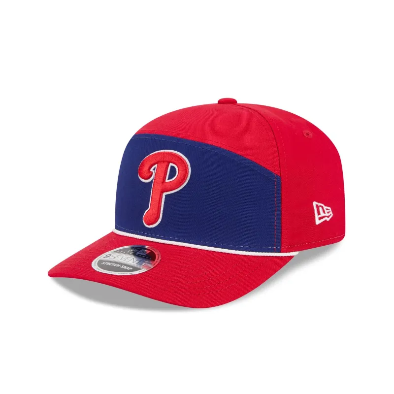 Philadelphia Phillies Split Panel 9SEVENTY Stretch-Snap Hat sold by New Era