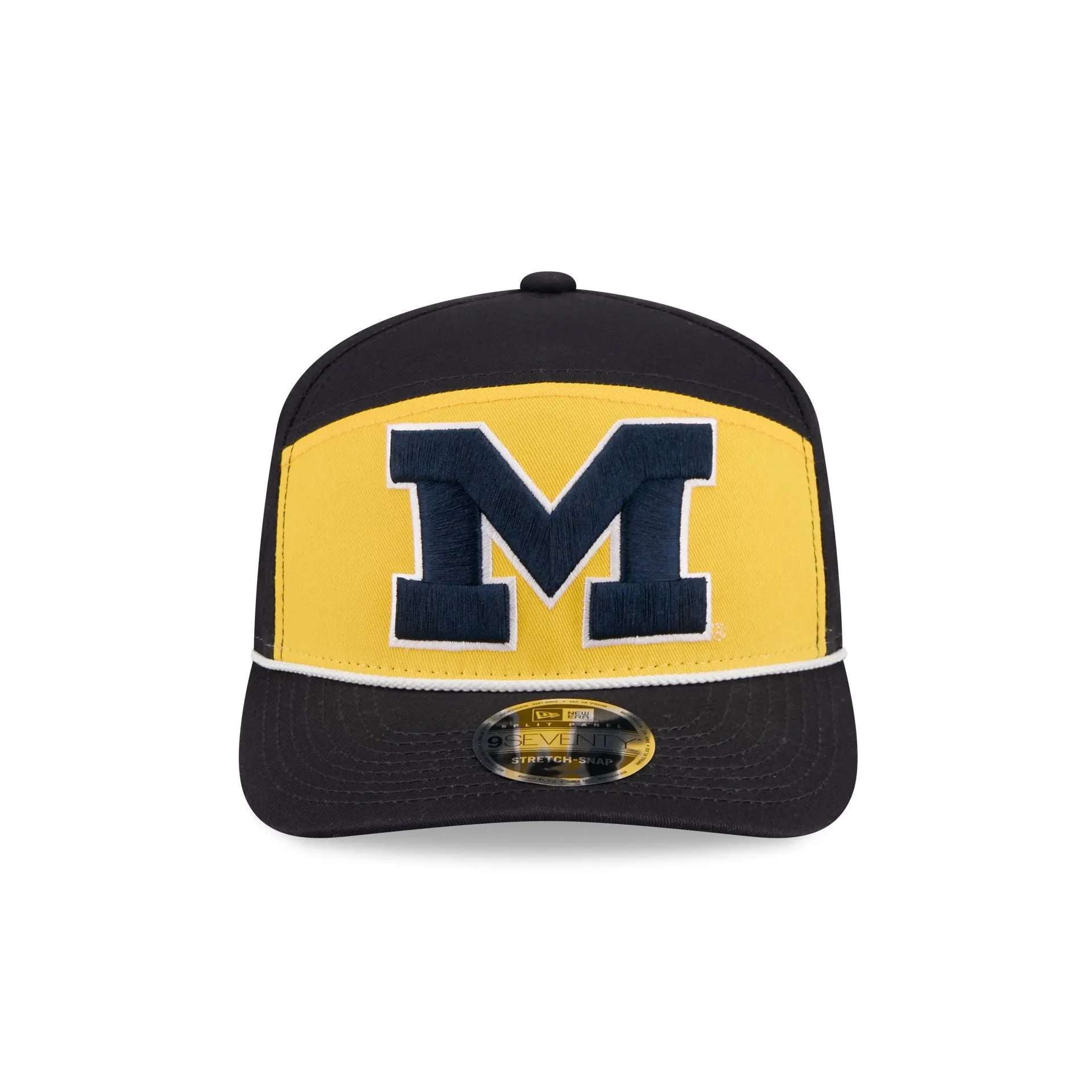 Michigan Wolverines Split Panel 9SEVENTY Stretch-Snap Hat sold by New Era product image thumbnail 2