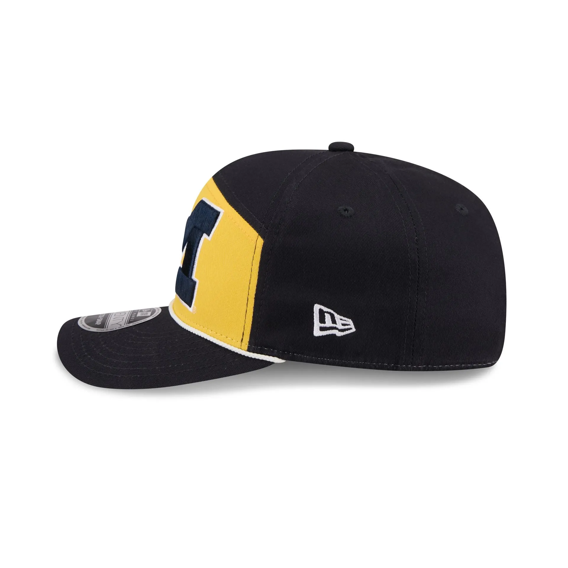 Michigan Wolverines Split Panel 9SEVENTY Stretch-Snap Hat sold by New Era product image thumbnail 4