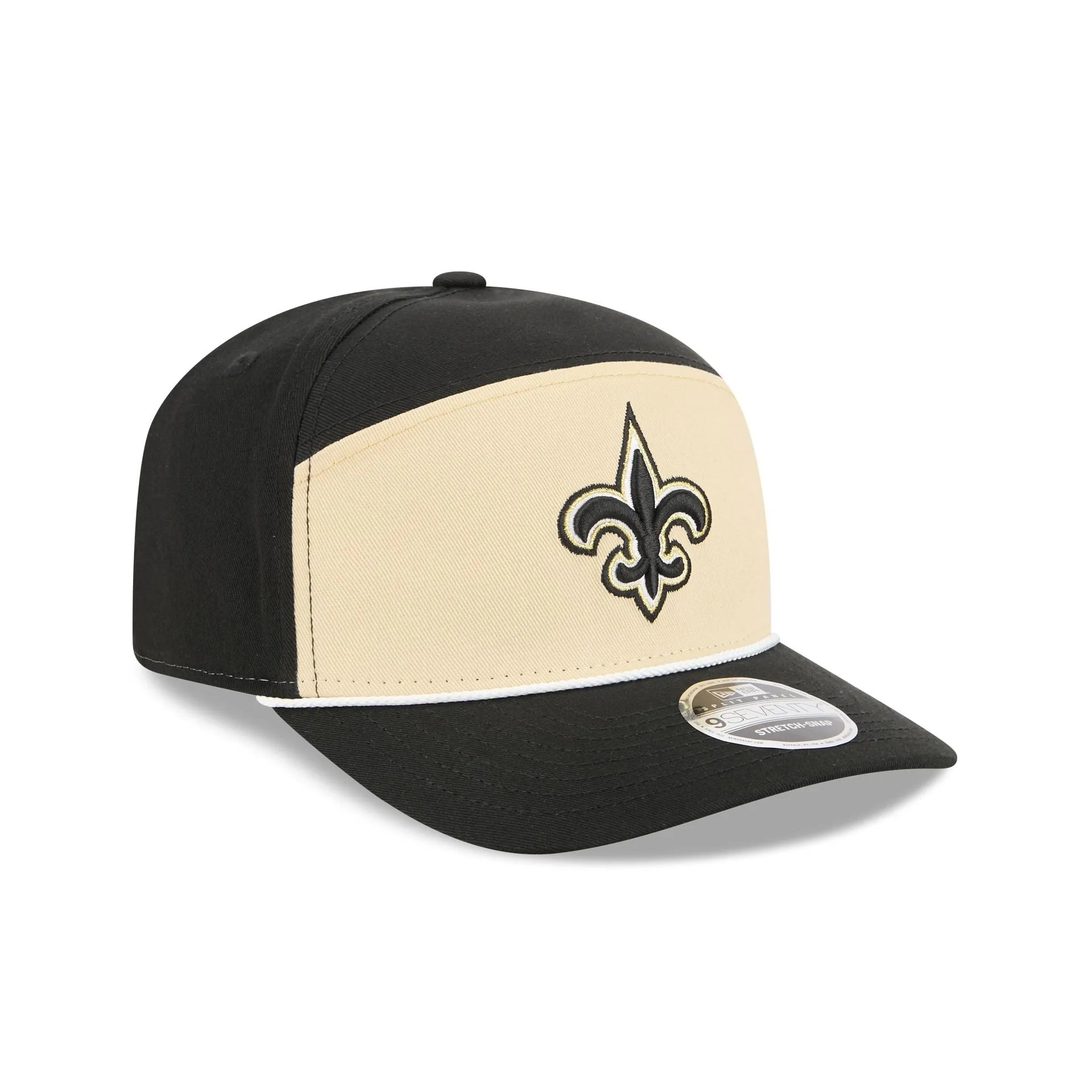 New Orleans Saints Split Panel 9SEVENTY Stretch-Snap Hat sold by New Era product image thumbnail 3