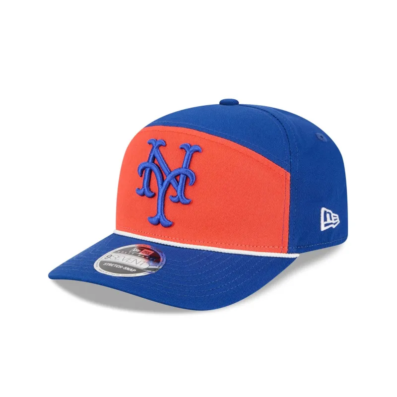 New York Mets Split Panel 9SEVENTY Stretch-Snap Hat sold by New Era