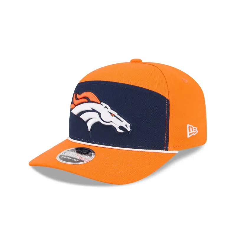 Denver Broncos Split Panel 9SEVENTY Stretch-Snap Hat sold by New Era