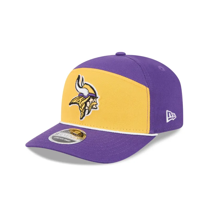 Minnesota Vikings Split Panel 9SEVENTY Stretch-Snap Hat made by New Era