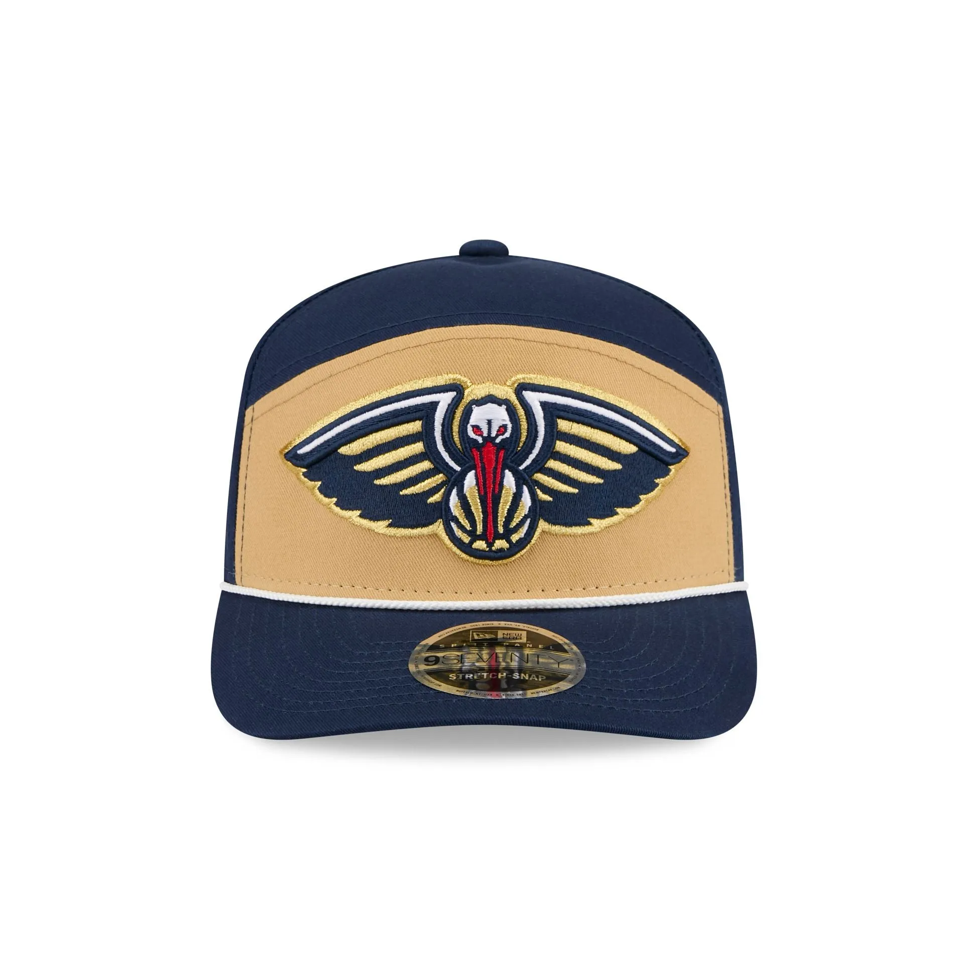 New Orleans Pelicans Split Panel 9SEVENTY Stretch-Snap Hat sold by New Era product image thumbnail 2