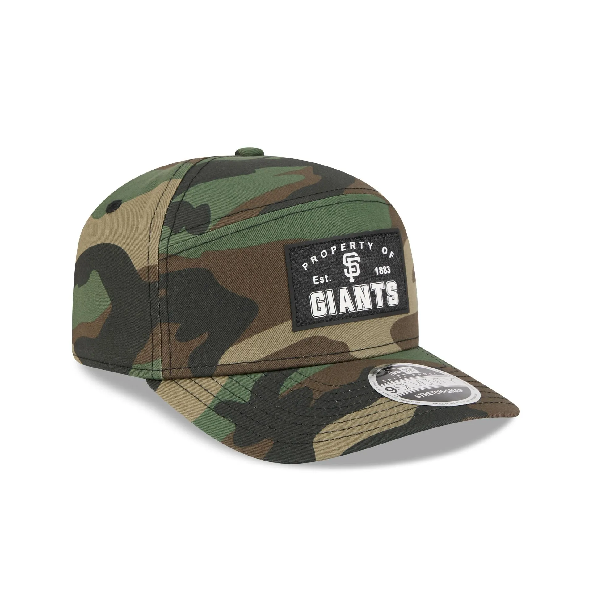 San Francisco Giants Property of Patch Camo Split Panel 9SEVENTY Stretch-Snap Hat sold by New Era product image thumbnail 3