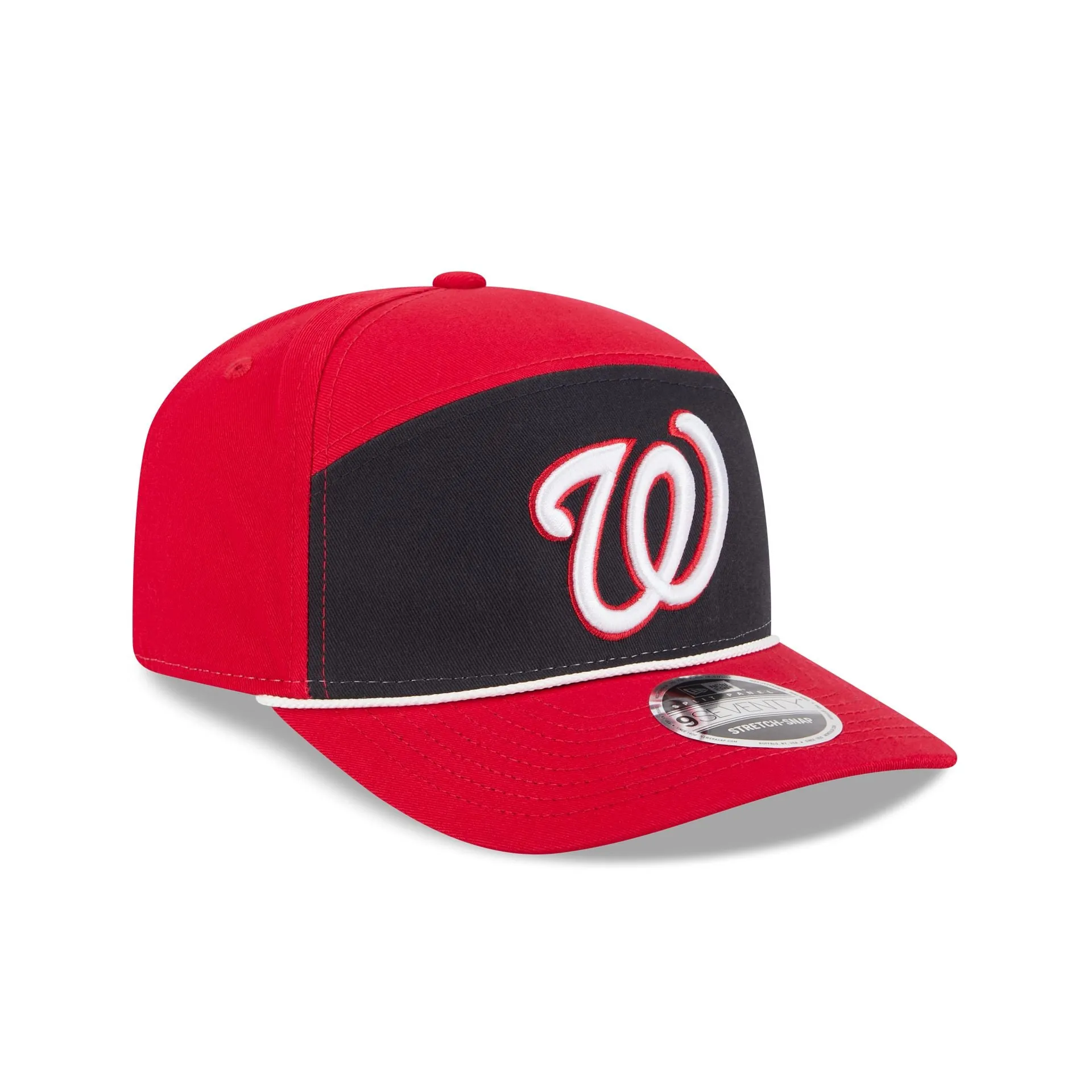 Washington Nationals Split Panel 9SEVENTY Stretch-Snap Hat sold by New Era product image thumbnail 3