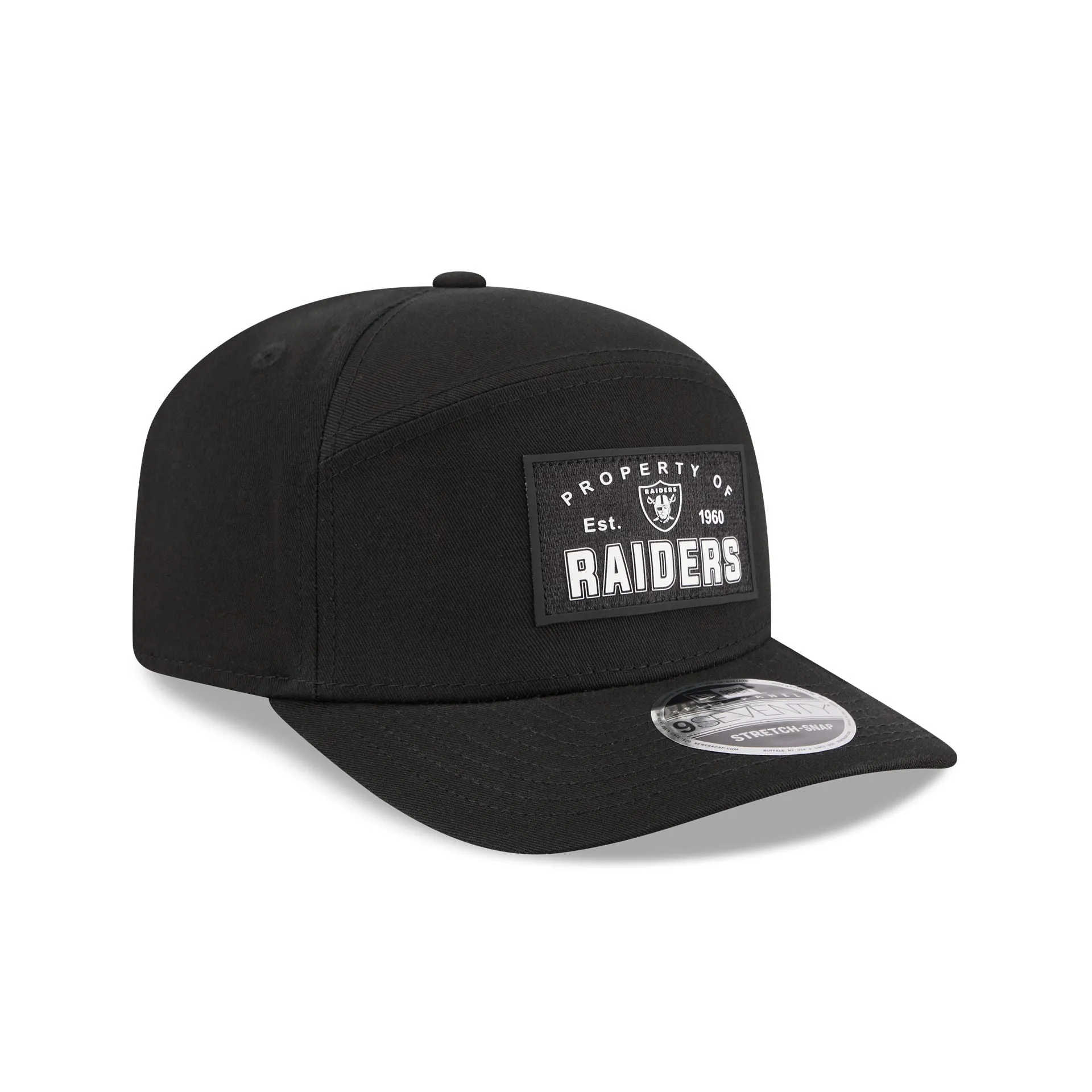 Las Vegas Raiders Property of Patch Split Panel 9SEVENTY Stretch-Snap Hat sold by New Era product image thumbnail 3