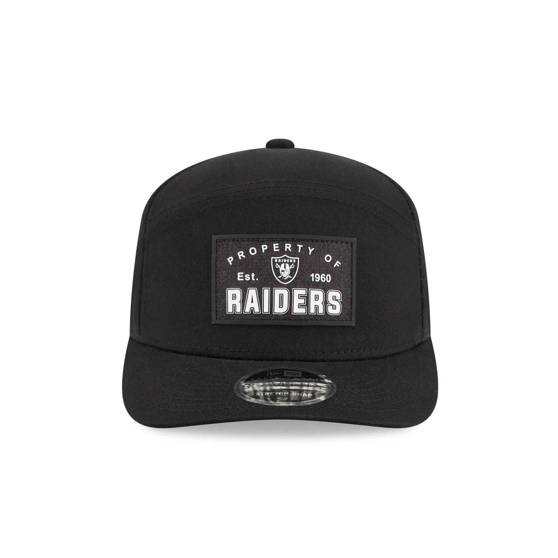 Las Vegas Raiders Property of Patch Split Panel 9SEVENTY Stretch-Snap Hat sold by New Era product image thumbnail 2