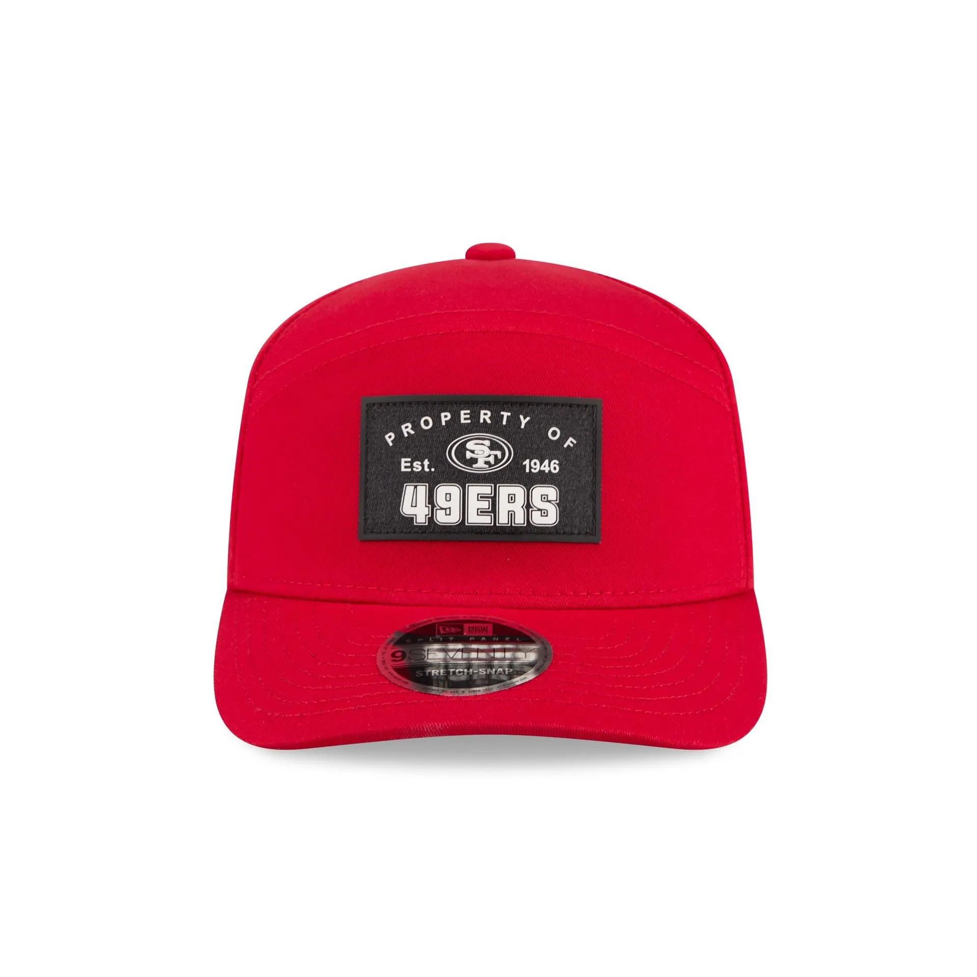 San Francisco 49ers Property of Patch Split Panel 9SEVENTY Stretch-Snap Hat sold by New Era product image thumbnail 2