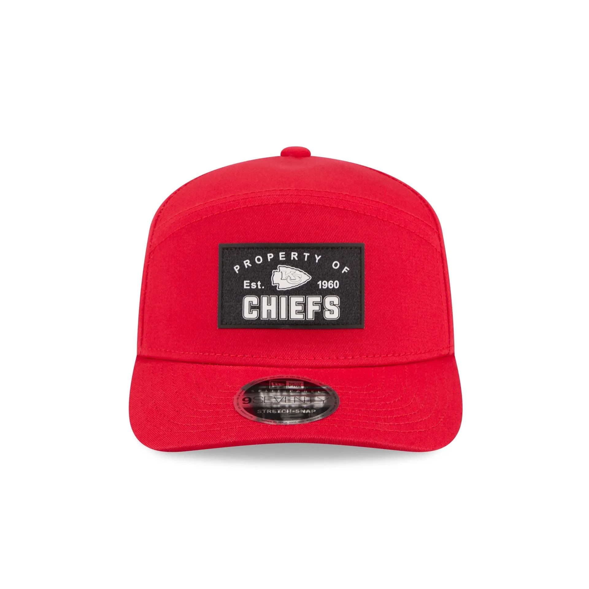 Kansas City Chiefs Property of Patch Split Panel 9SEVENTY Stretch-Snap Hat sold by New Era product image thumbnail 2