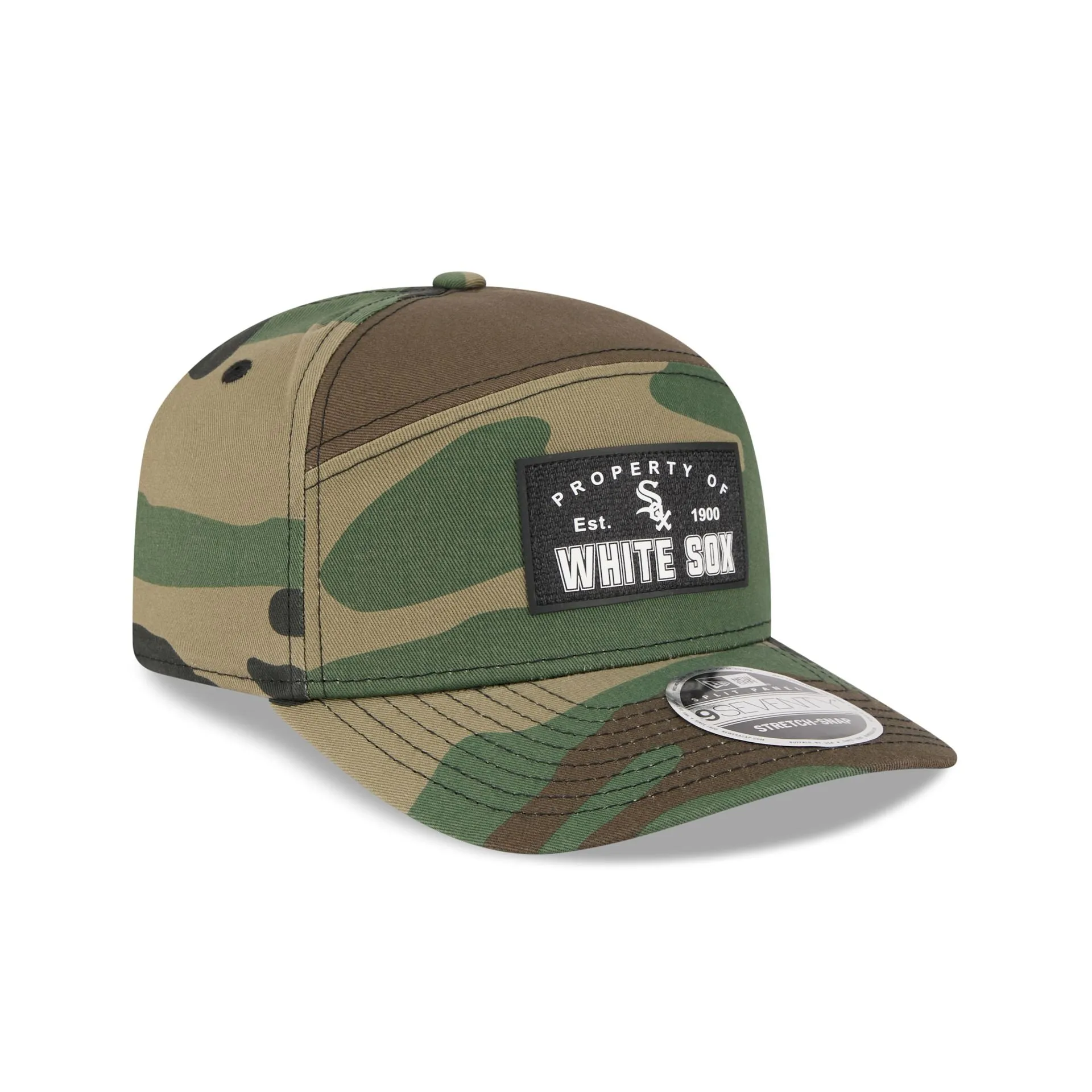 Chicago White Sox Property of Patch Camo Split Panel 9SEVENTY Stretch-Snap Hat sold by New Era product image thumbnail 3