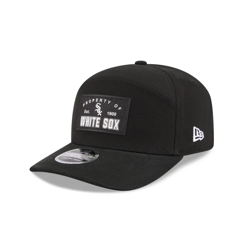 Chicago White Sox Property of Patch Split Panel 9SEVENTY Stretch-Snap Hat sold by New Era