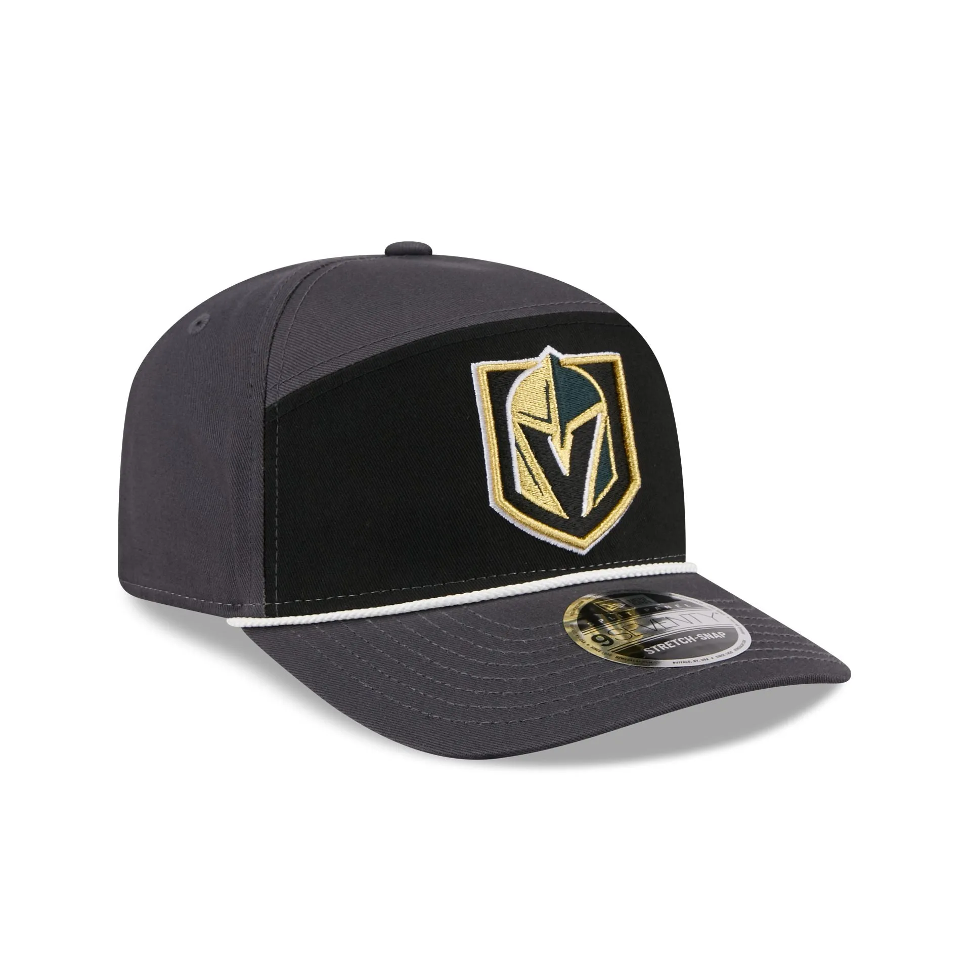Vegas Golden Knights Split Panel 9SEVENTY Stretch-Snap Hat sold by New Era product image thumbnail 3