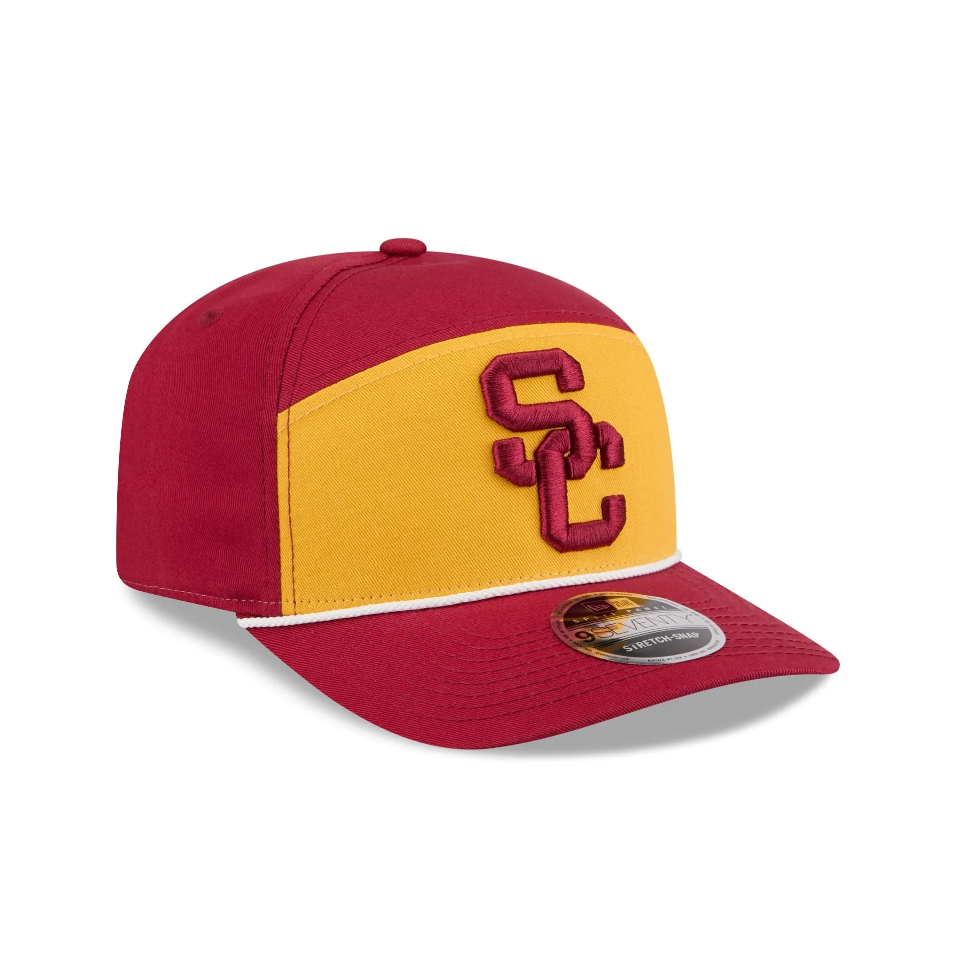 USC Trojans Split Panel 9SEVENTY Stretch-Snap Hat sold by New Era product image thumbnail 3