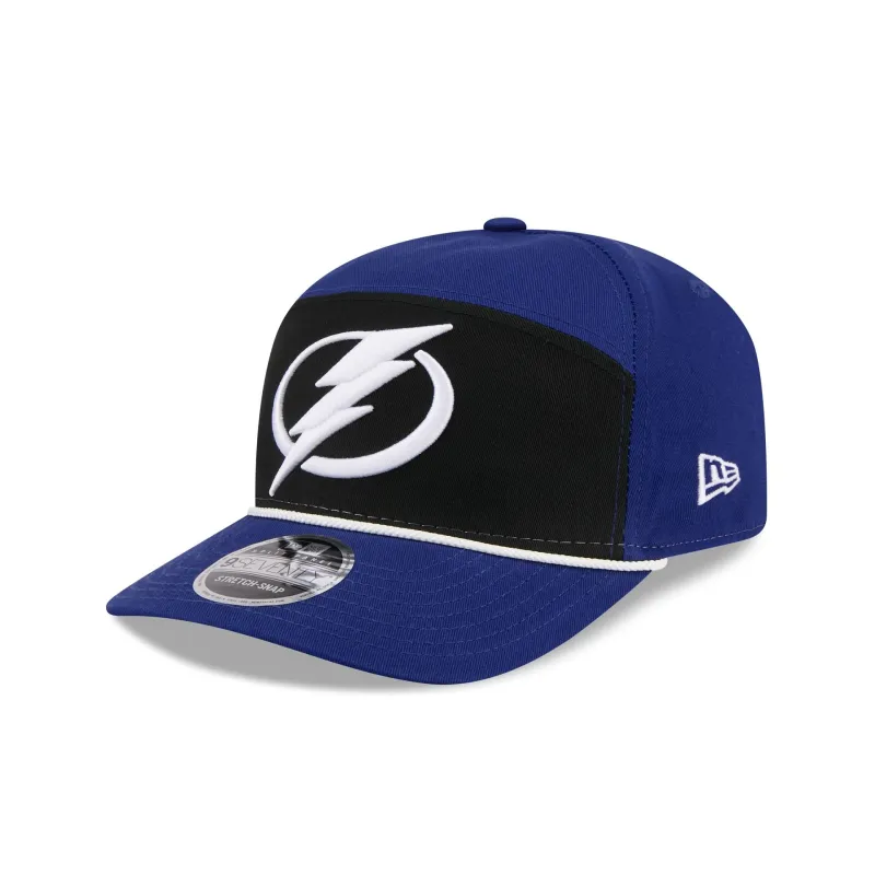 Tampa Bay Lightning Split Panel 9SEVENTY Stretch-Snap Hat sold by New Era