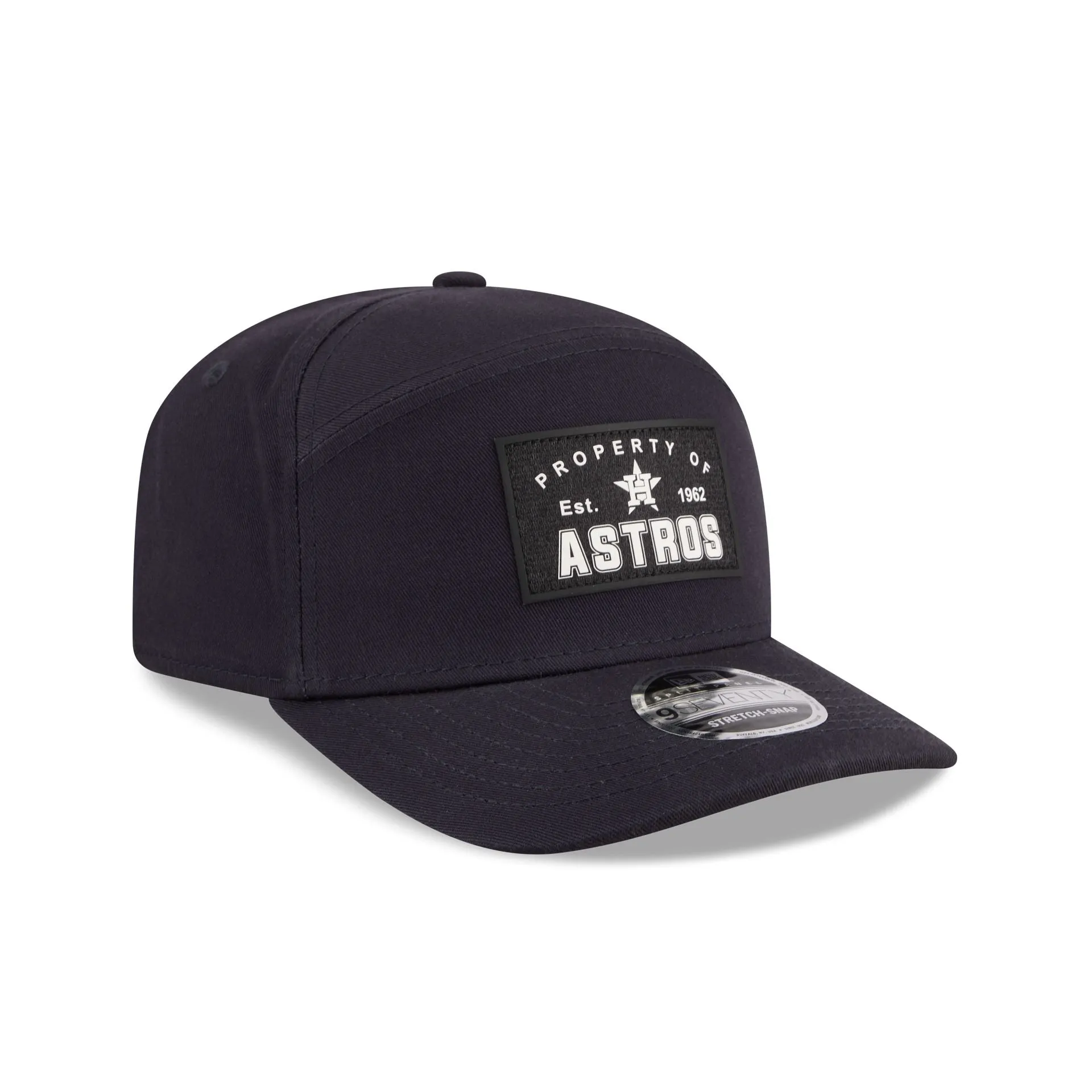 Houston Astros Property of Patch Split Panel 9SEVENTY Stretch-Snap Hat sold by New Era product image thumbnail 3