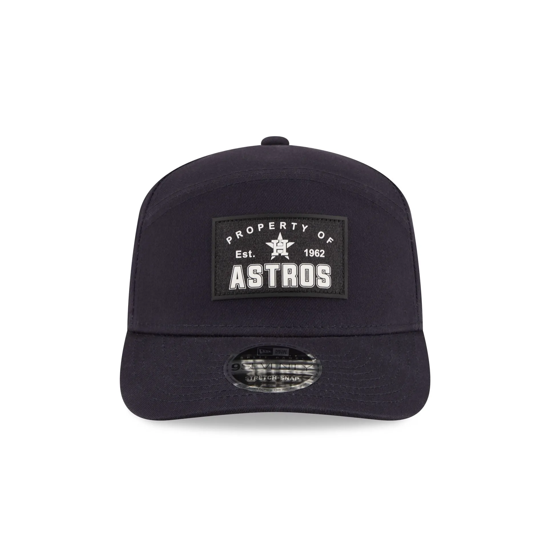 Houston Astros Property of Patch Split Panel 9SEVENTY Stretch-Snap Hat sold by New Era product image thumbnail 2