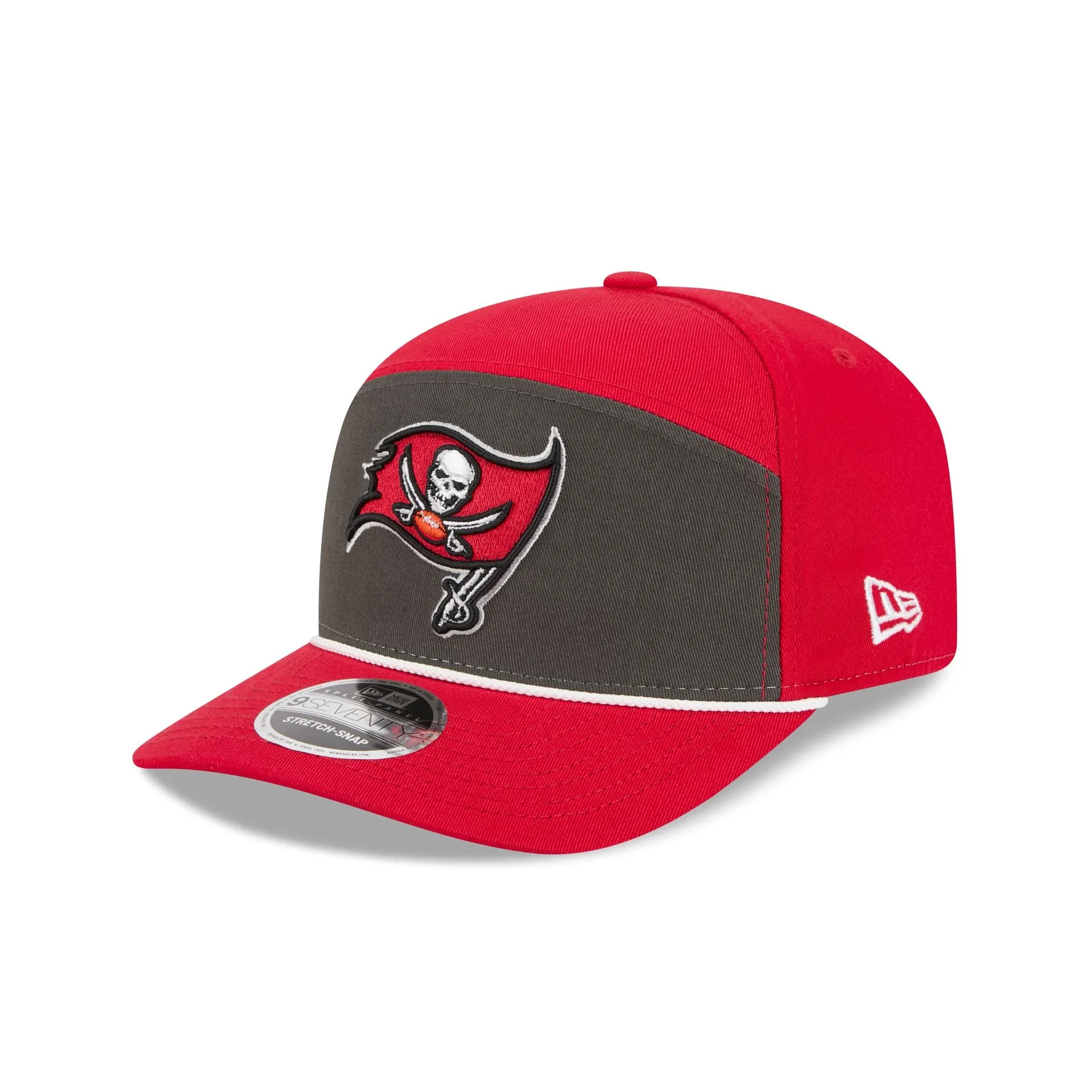 Tampa Bay Buccaneers Split Panel 9SEVENTY Stretch-Snap Hat sold by New Era